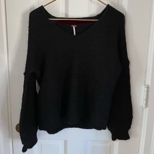 Free People Pullover Alpaca Blend Scoop Neck Sweater. Size Small